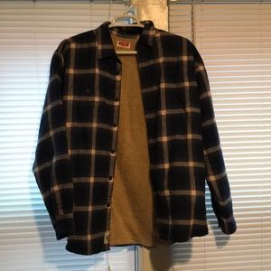 Oversized, vintage fleece lined flannel!